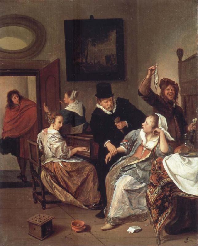 Jan Steen The Doctor-s vistit oil painting image